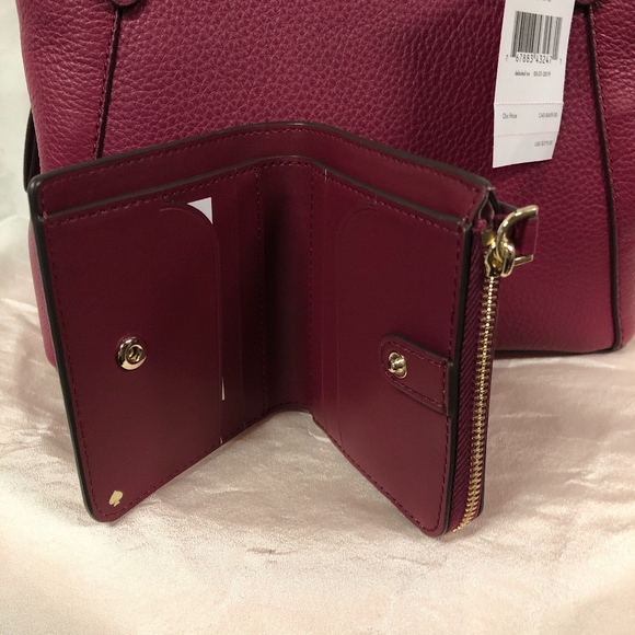 KATE SPADE Med Triple Compt Jackson Satchel+Bifold - Picture 6 of 8